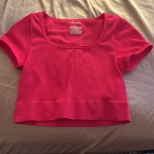 Pink crop top